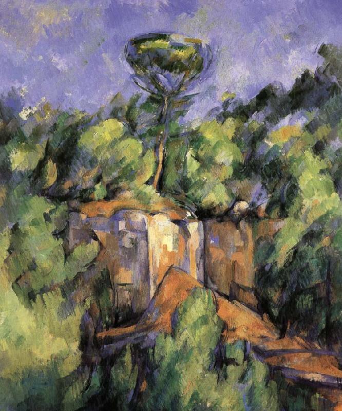 Paul Cezanne landscape rocks 2